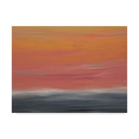 Hilary Winfield 'Sunrise Orange Gray' Canvas Art,35x47